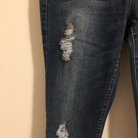Bluenotes distressed front skinny blue jeans - Picture 7 of 9